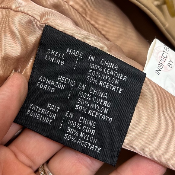 Colebrook Tan Leather Jacket Blazer Size M - Picture 11 of 12